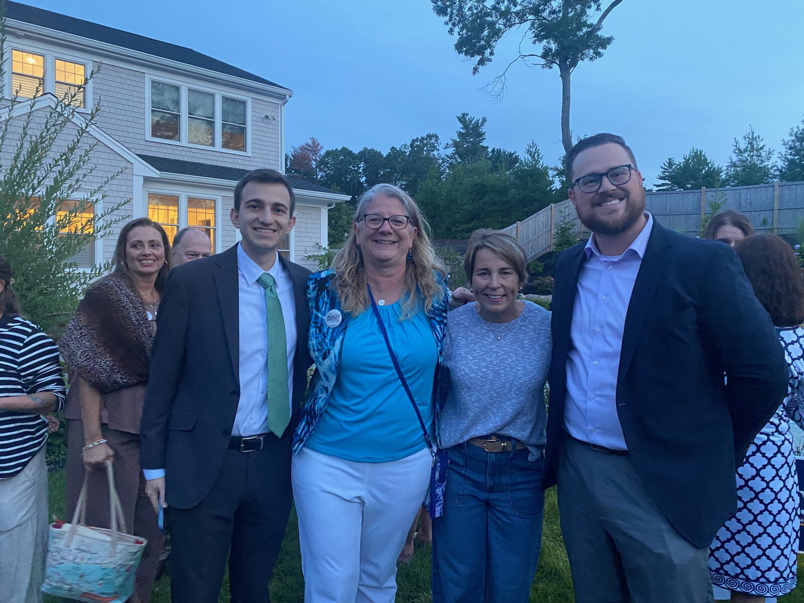 Justin Evans with Governor Maura Healey
