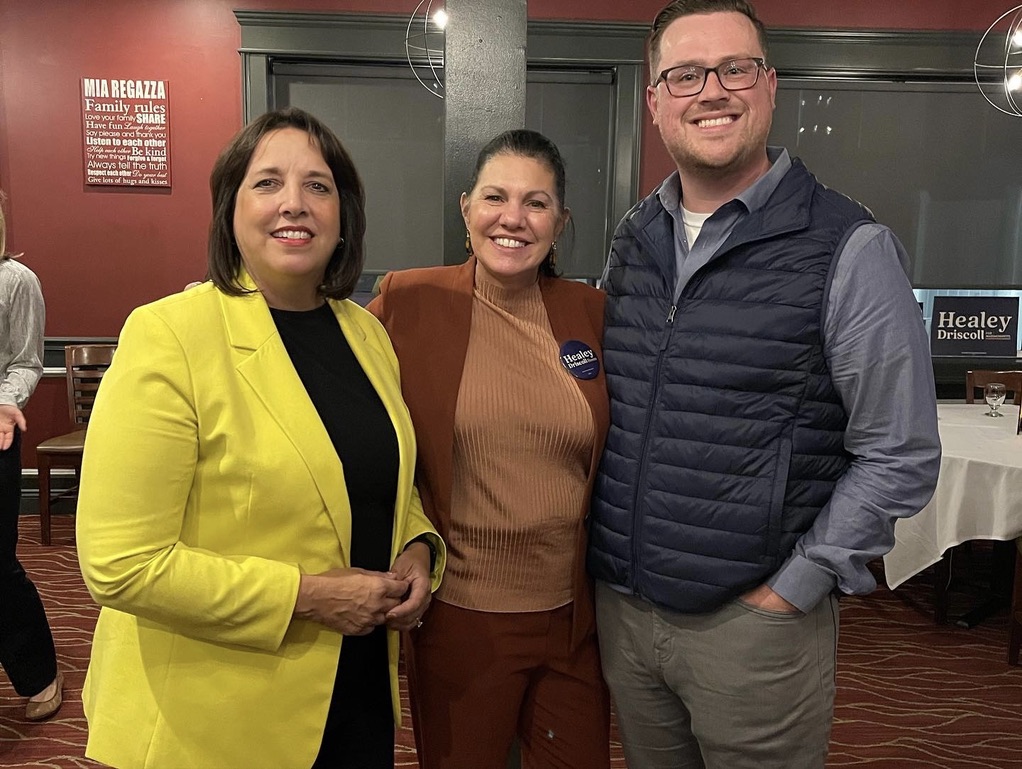 Justin Evans with Lt. Governor Kim Driscoll