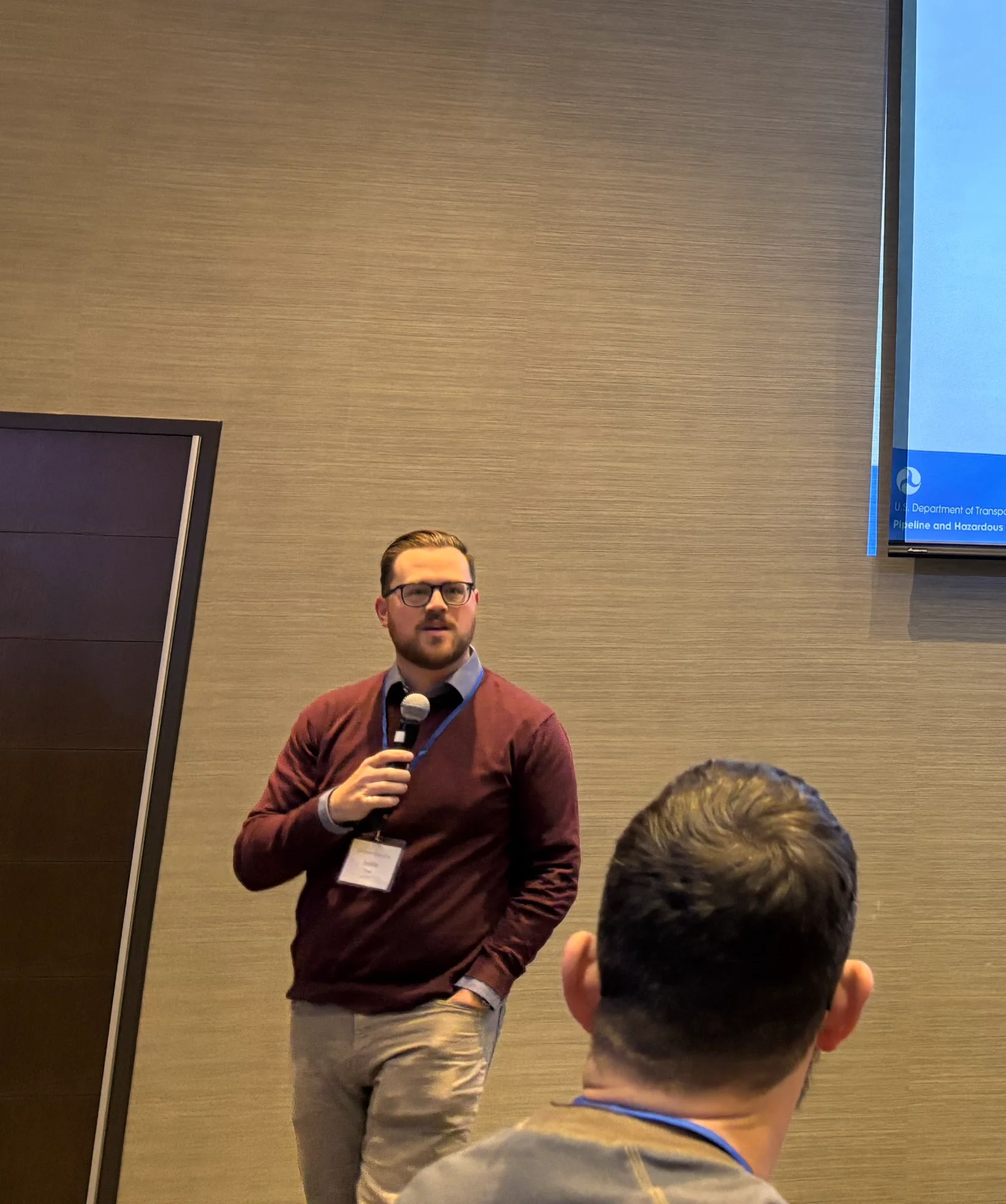 Justin Evans presenting at NAPSR conference